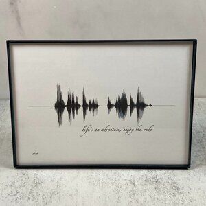 Life's An Adventure, Enjoy The Ride Soundwave Wall Art - Premade
